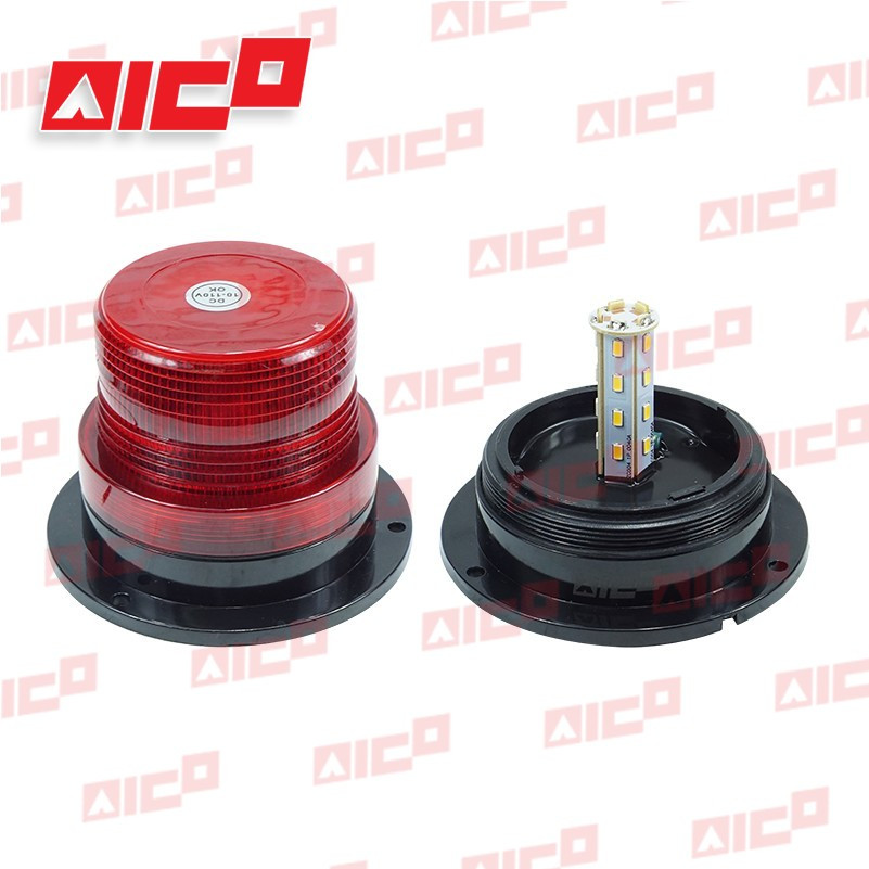 ไฟไซเรน SIREN  LED 12-110V DC แบบกระพริบแสงสีแดง รหัสสินค้า 60735-W0164